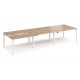 Adapt 1200mm Deep Sliding Top Triple Back to Back Bench Desk